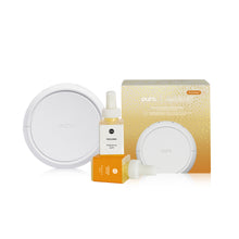 Puro Volcano product set including diffuser, bottle, and packaging on a white background