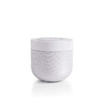 Volcano White Opal Gilded Tin Candle, 12.5 oz