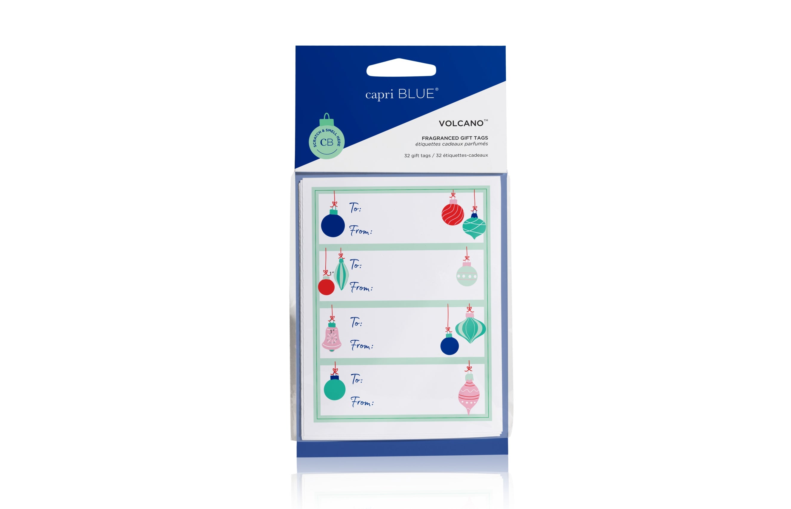 Volcano Scented Gift wrap, tissue paper, and adhesive tags