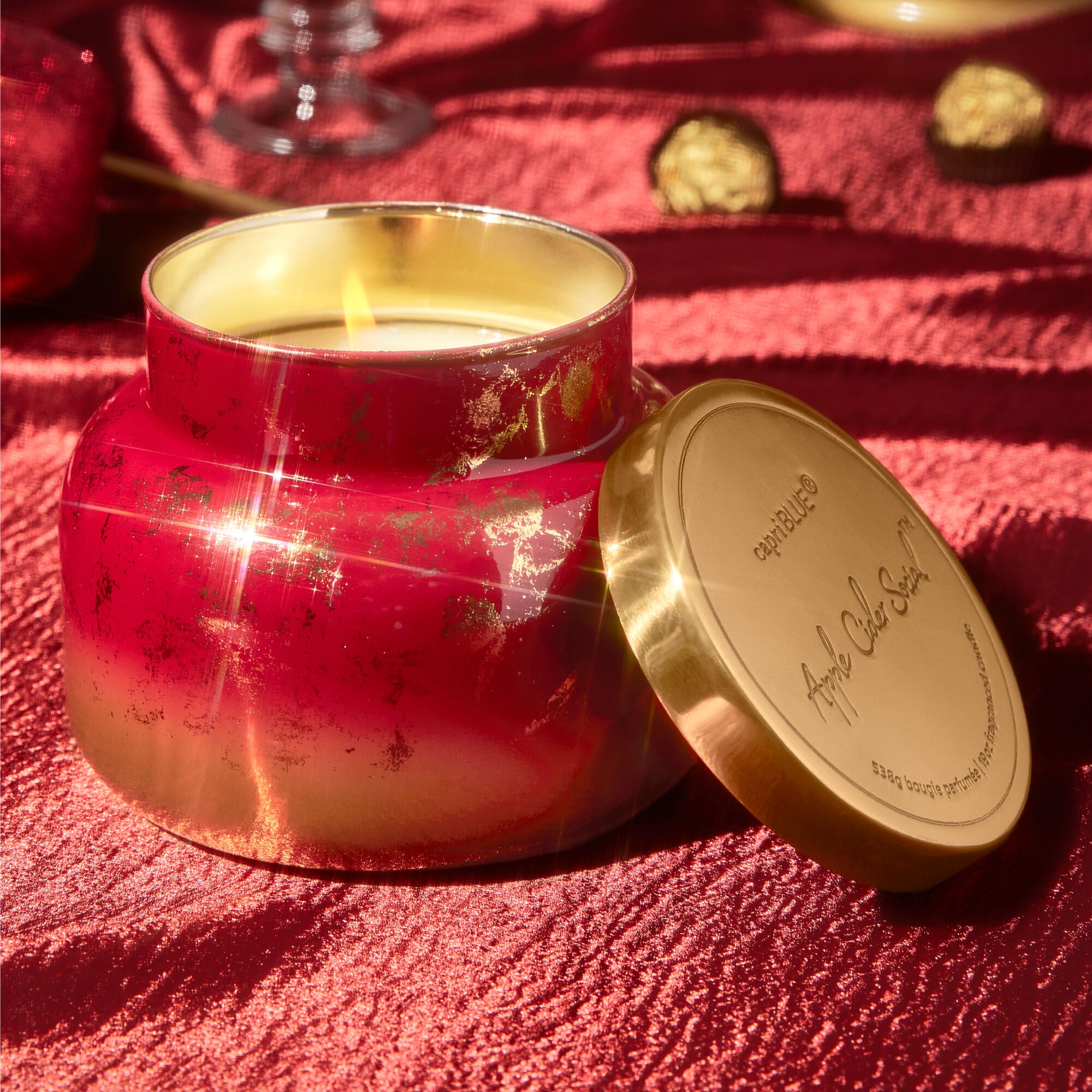 Apple Cider Social Glimmer Signature Candle view 2