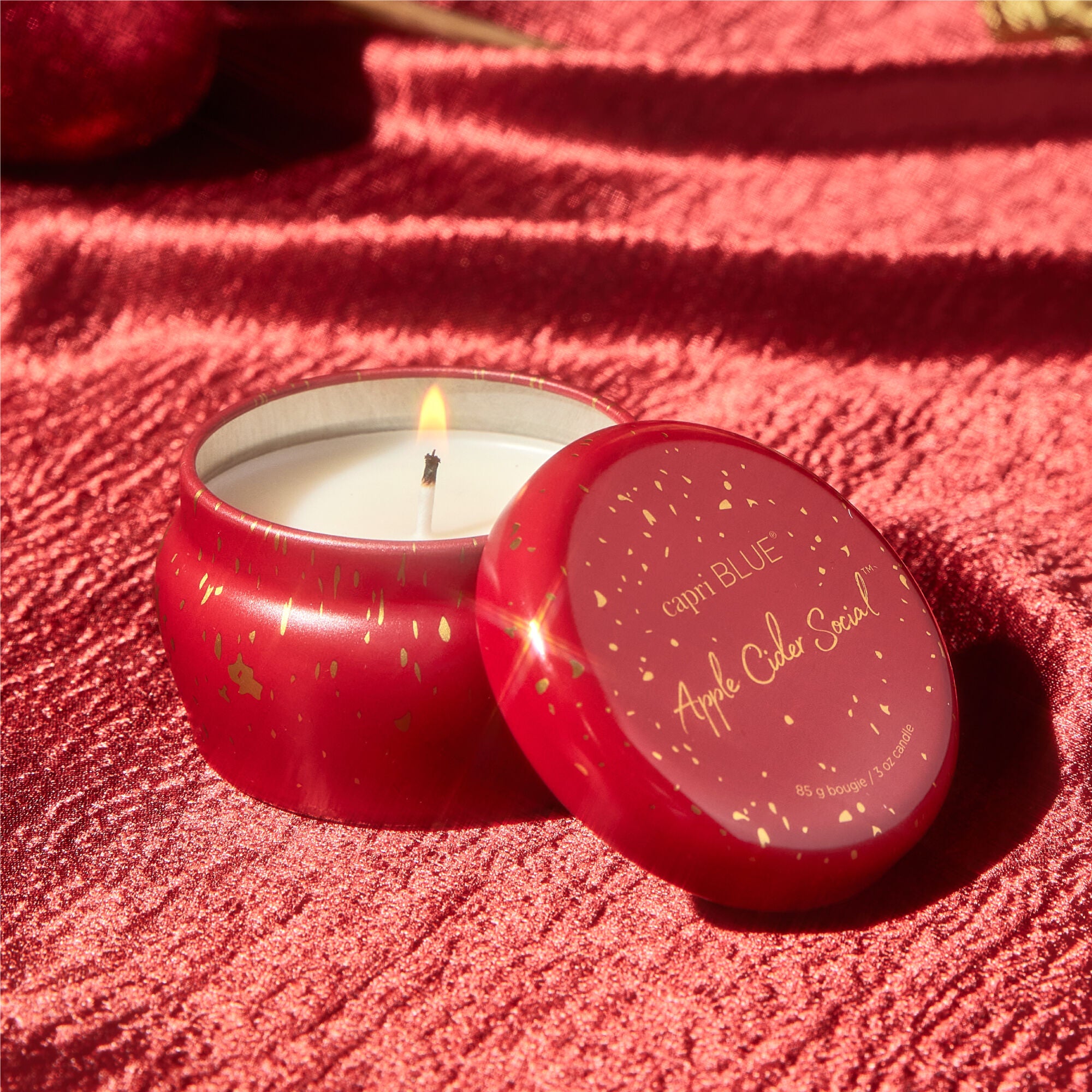 Apple Cider Social Glimmer Mini Tin Candle view 2