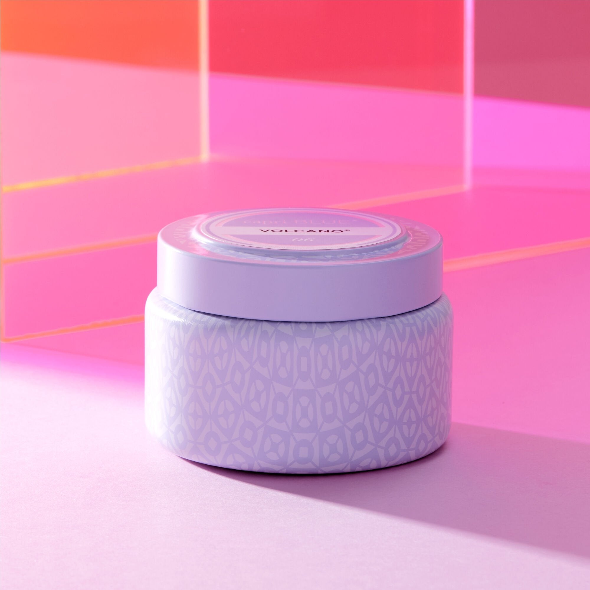 Volcano Lavender Printed Travel Tin Candle view 2