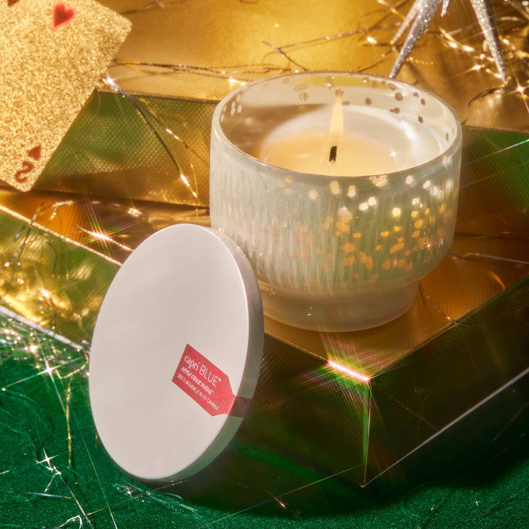 Apple Cider Social Mercury Holiday Inverted Candle view 2