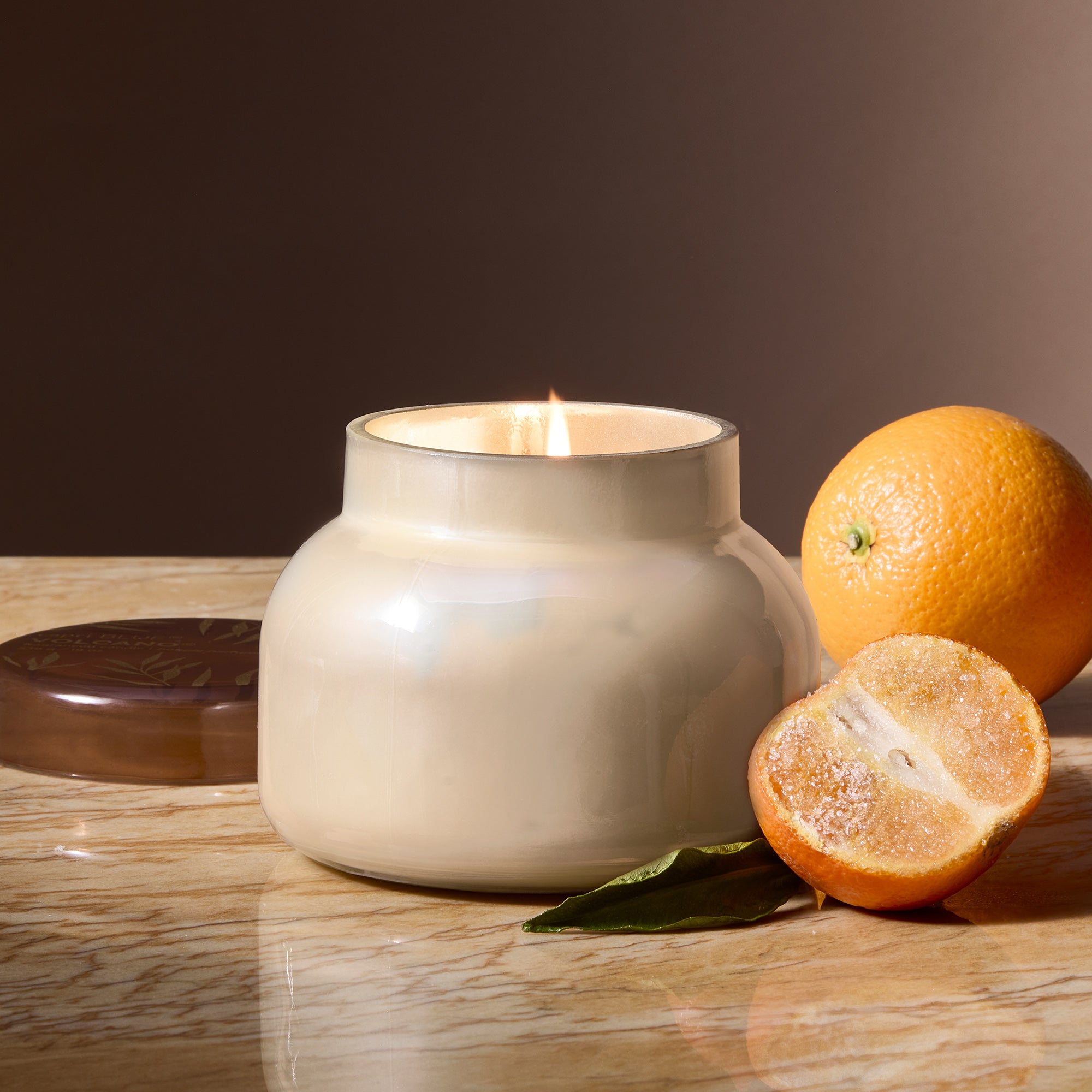 Autumn Glow Volcano White Signature Candle view 2