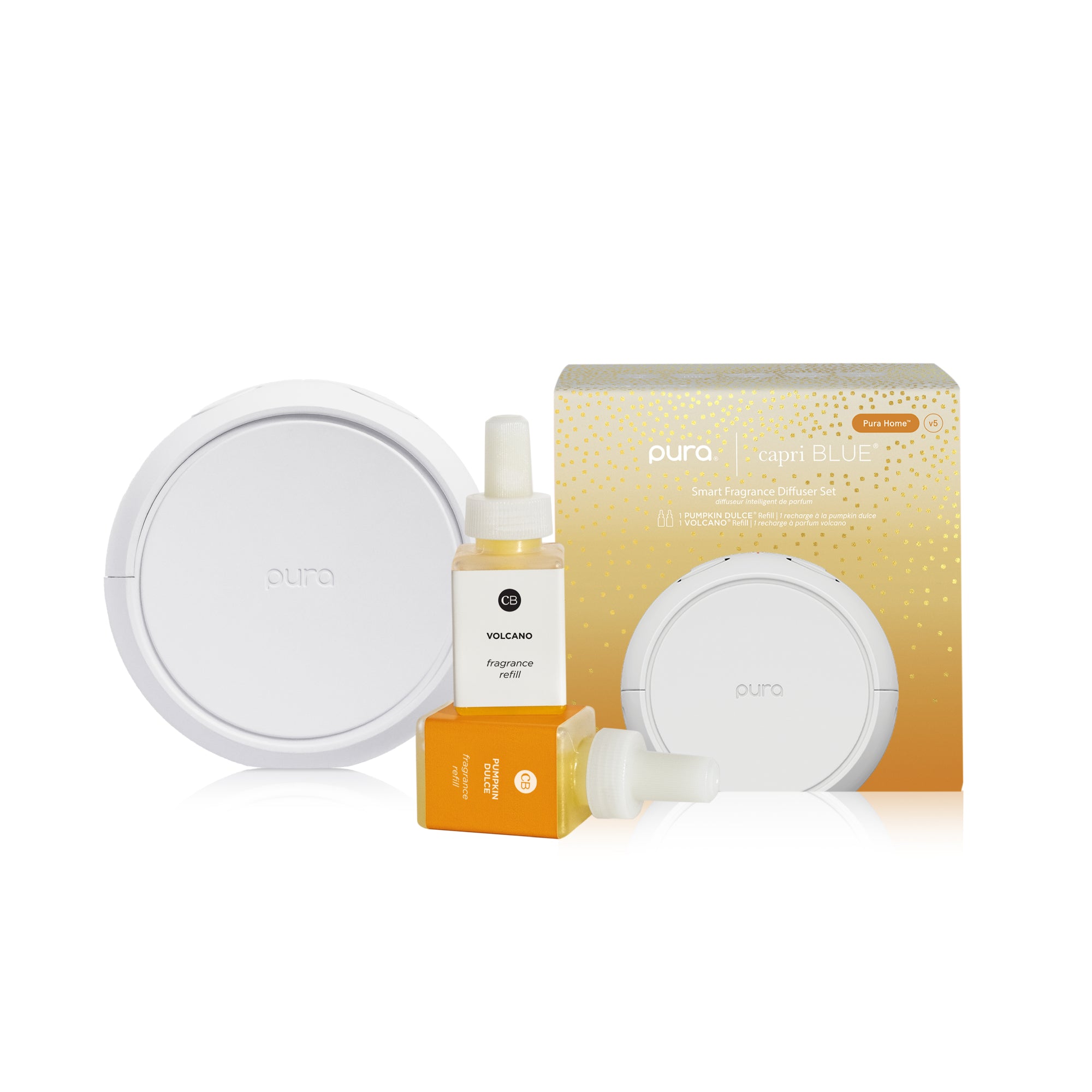 CB + PURA V5 Smart Home Diffuser Kit, Volcano + Pumpkin Dulce view 1