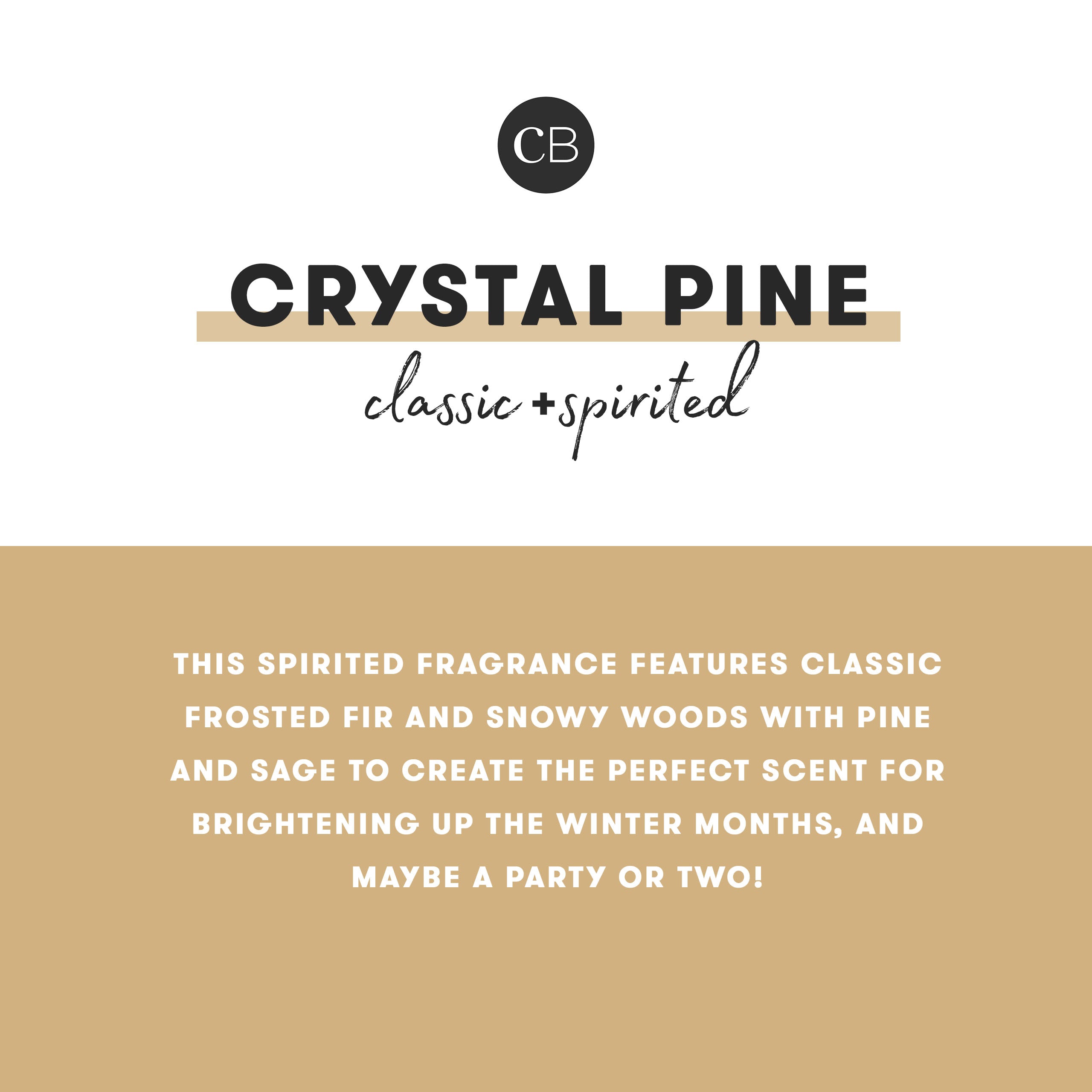 Crystal Pine Glitz Petite Candle view 2