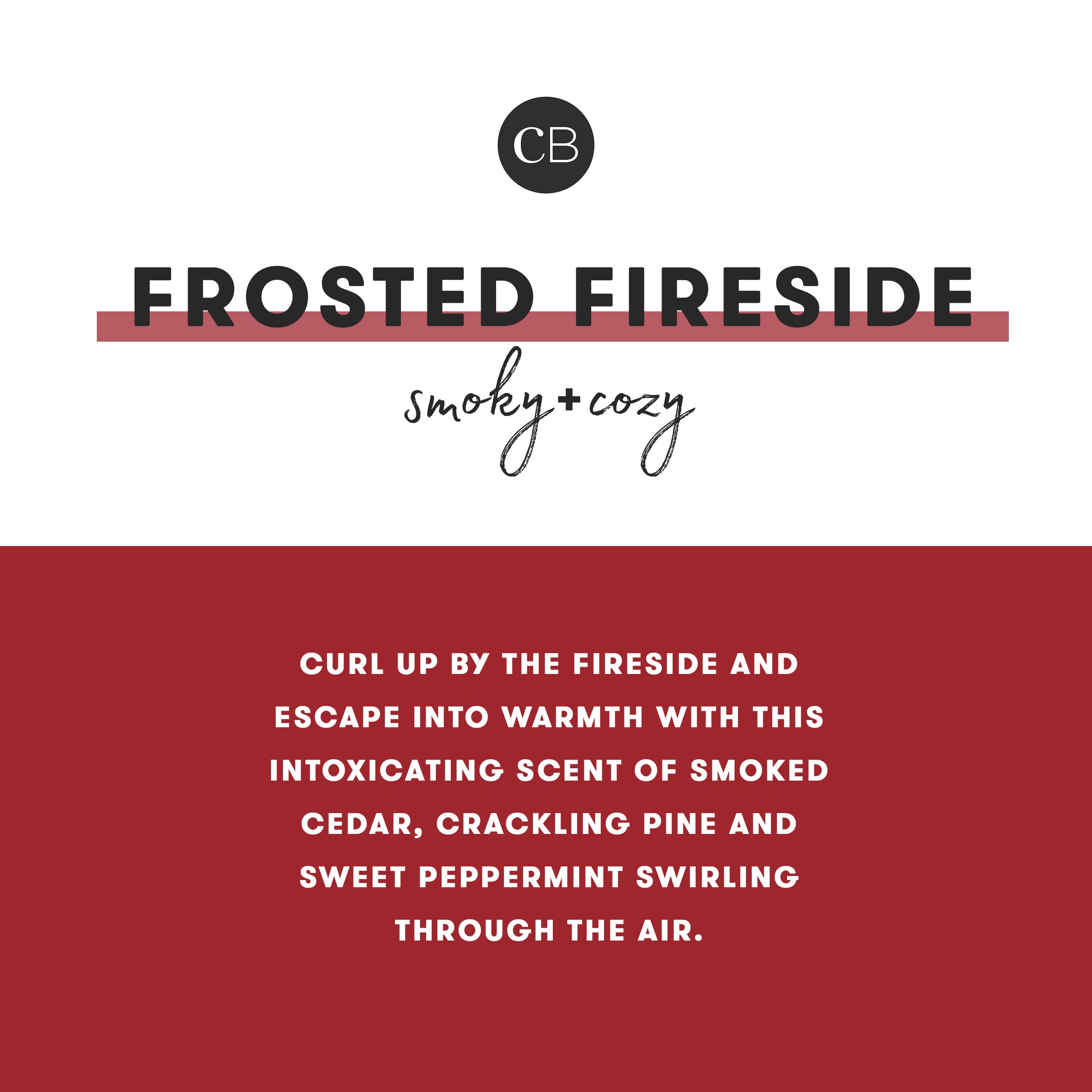 Frosted Fireside Glam Mini Tin Candle view 2