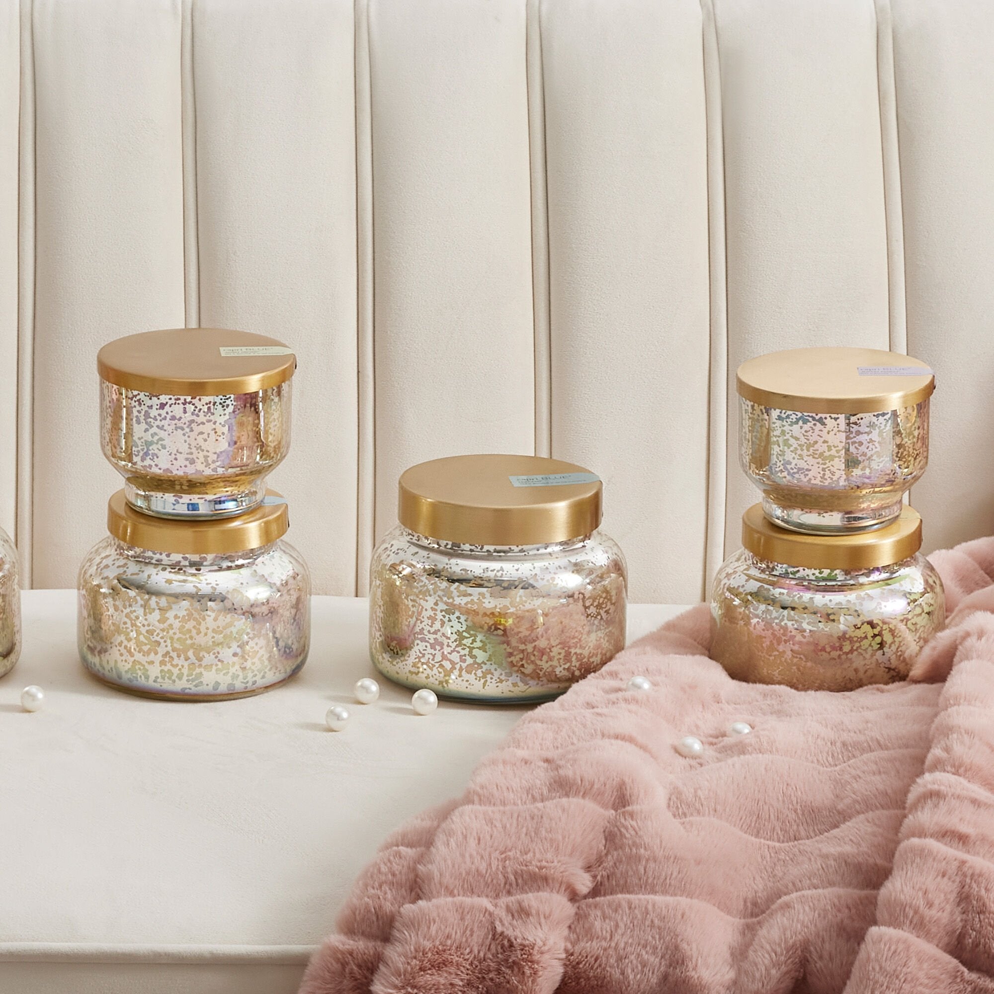 Blue Jean Mercury Iridescent Oversized Jar, 28 oz is a statement for every decor