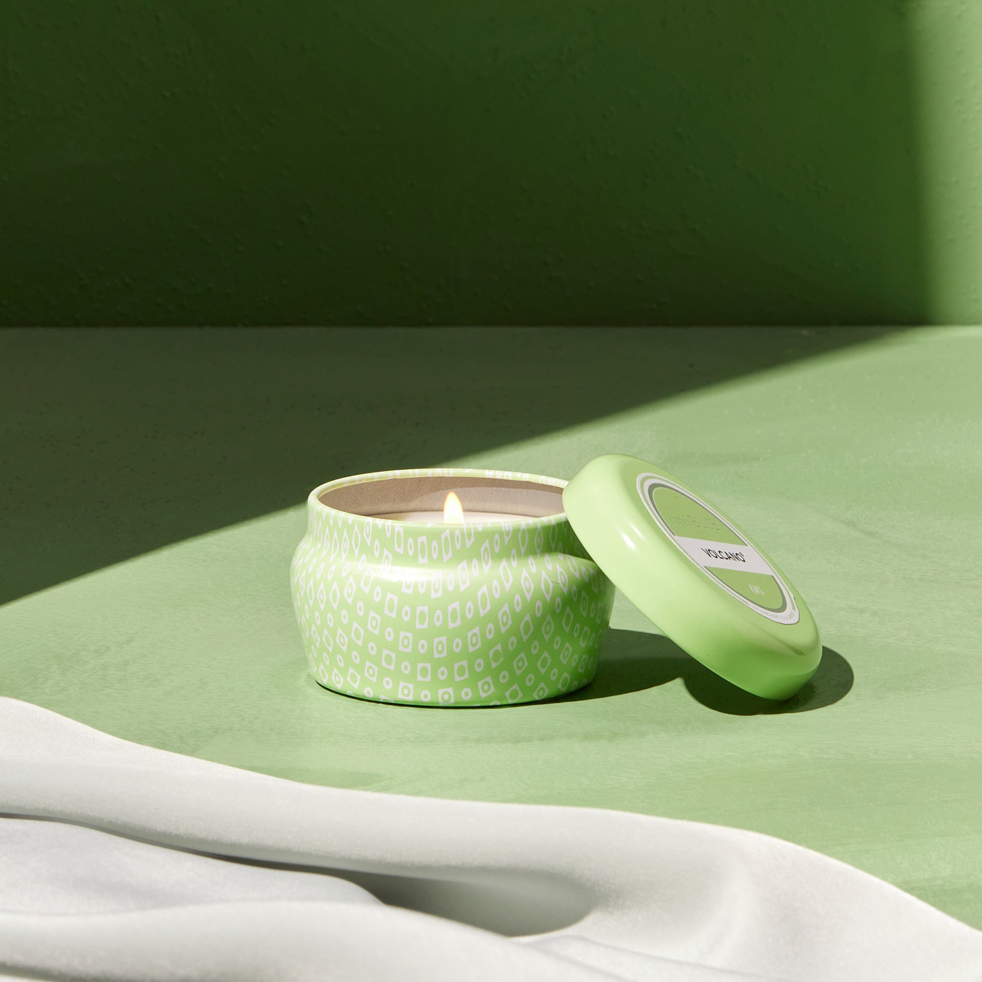 Volcano Iced Matcha Printed Mini Tin Candle view 2
