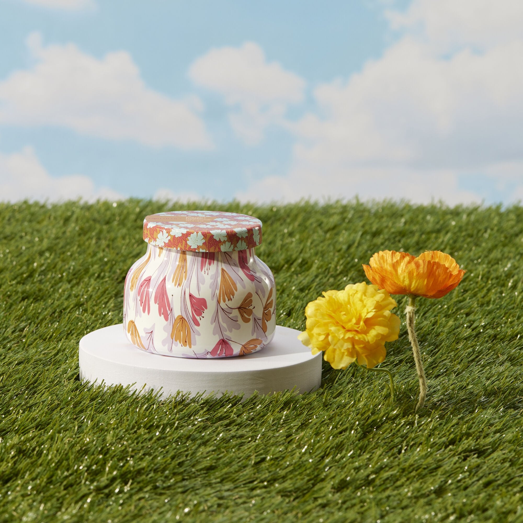 Pineapple Flower Pattern Play Petite Candle view 2