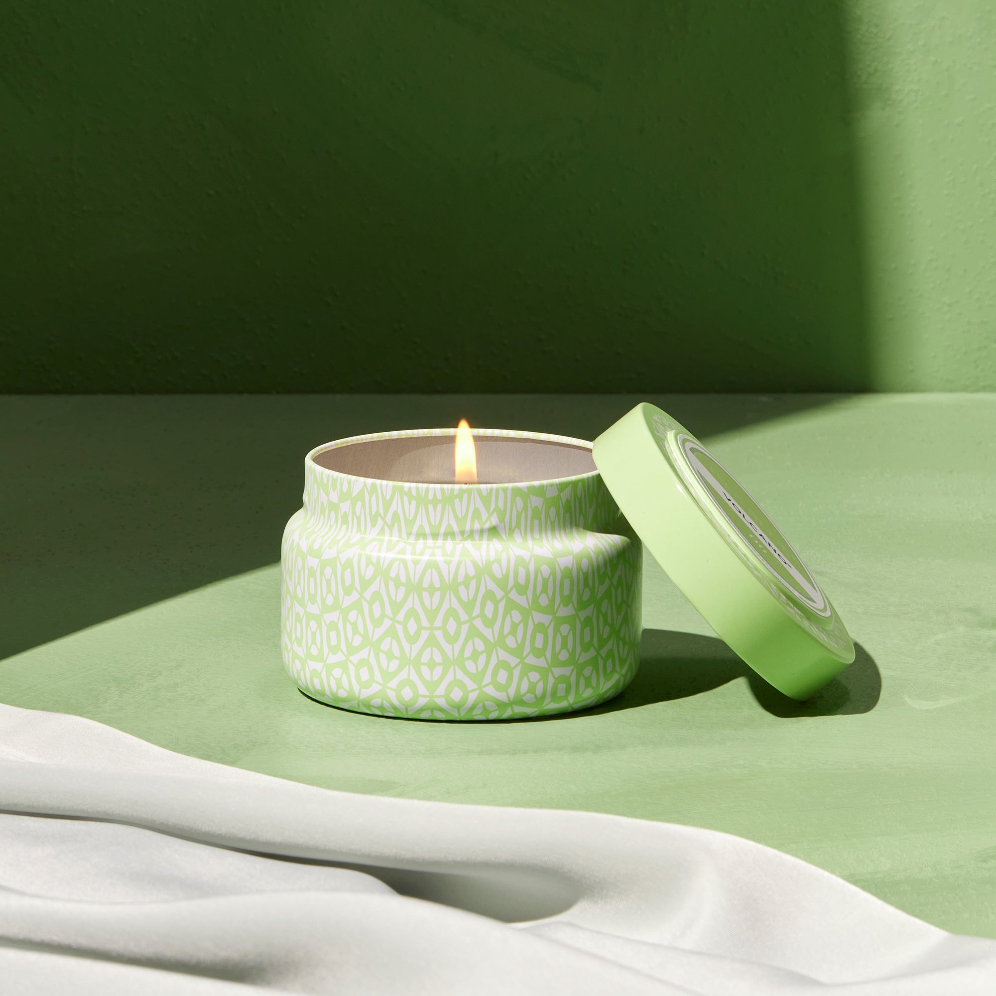 Volcano Iced Matcha Printed Travel Tin Candle view 2