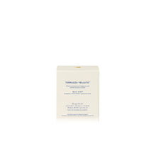 A cream-colored rectangular product box for TERRAZZA VELLUTO Blue Jean, featuring blue text and a small gold accent at the top, set against a plain white background.