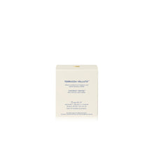 A cream-colored rectangular box for TERRAZZA VELLUTO Coconut Sandal light blue makeup foundation, shown on a clean white background.