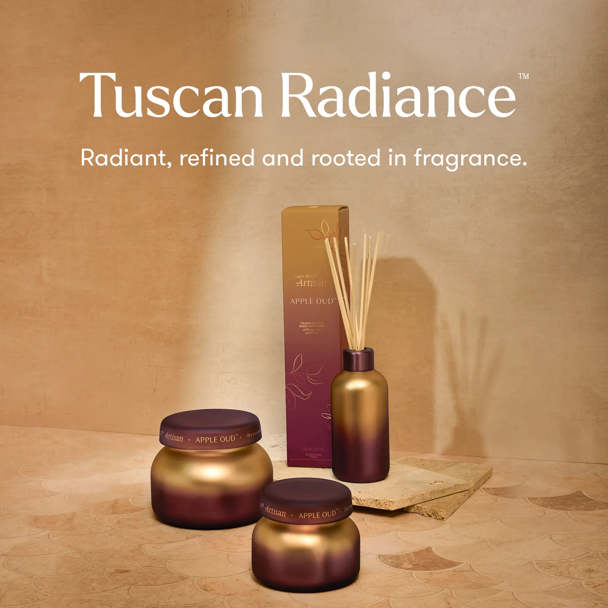Apple Oud Tuscan Radiance Reed Diffuser