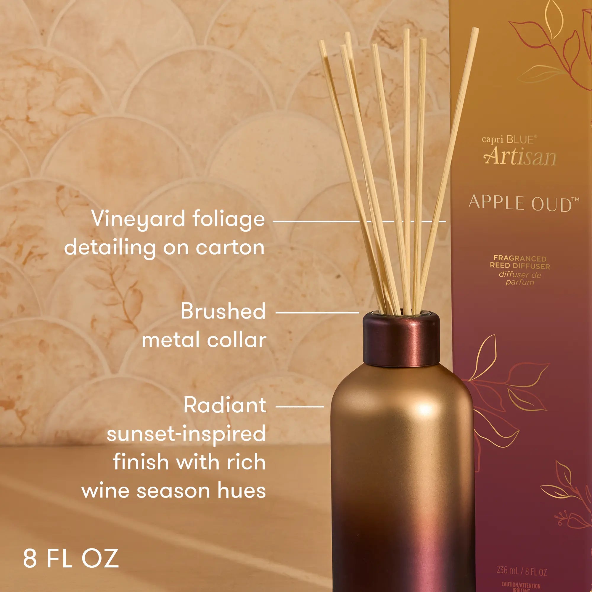 Apple Oud Tuscan Radiance Reed Diffuser