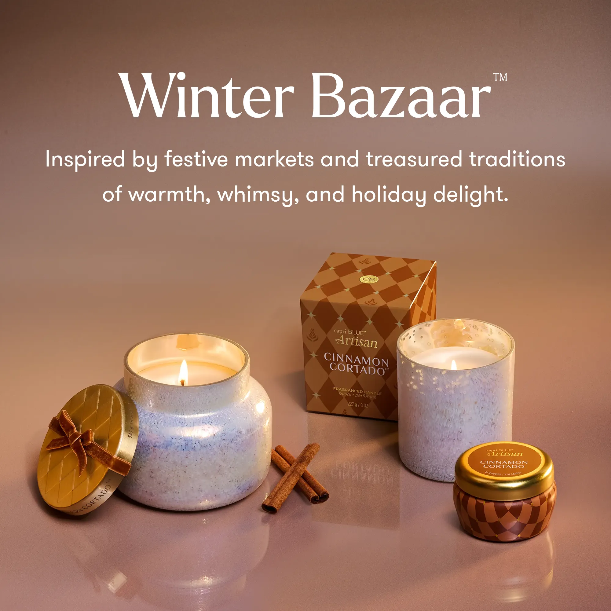Cinnamon Cortado Winter Bazaar Signature Candle
