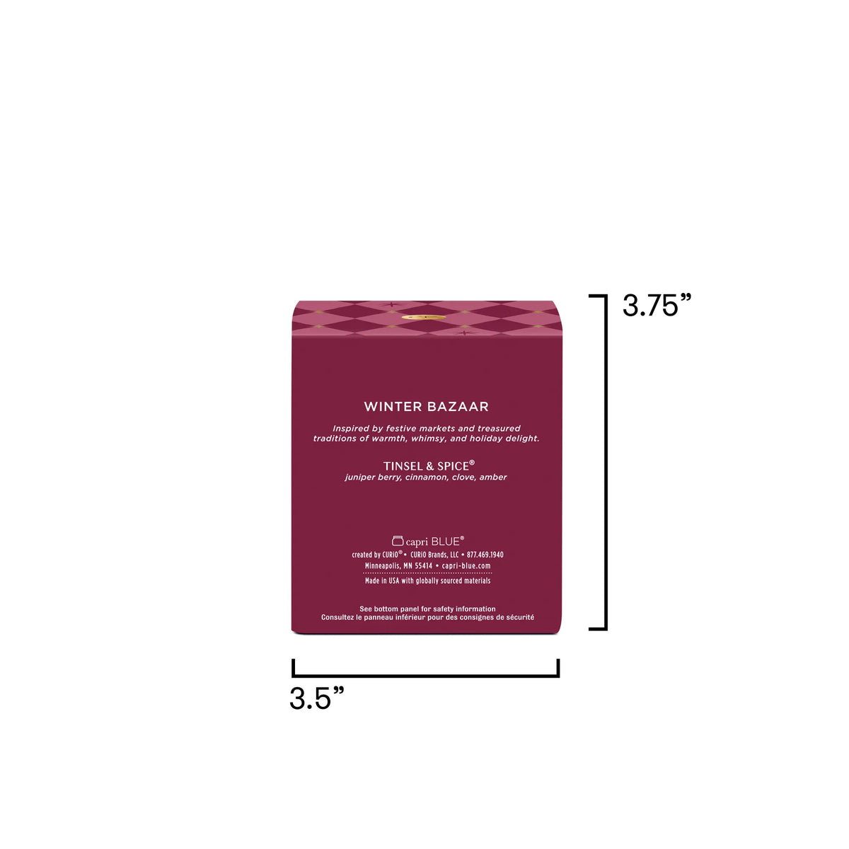 Tinsel & Spice Winter Bazaar Boxed Tumbler Candle