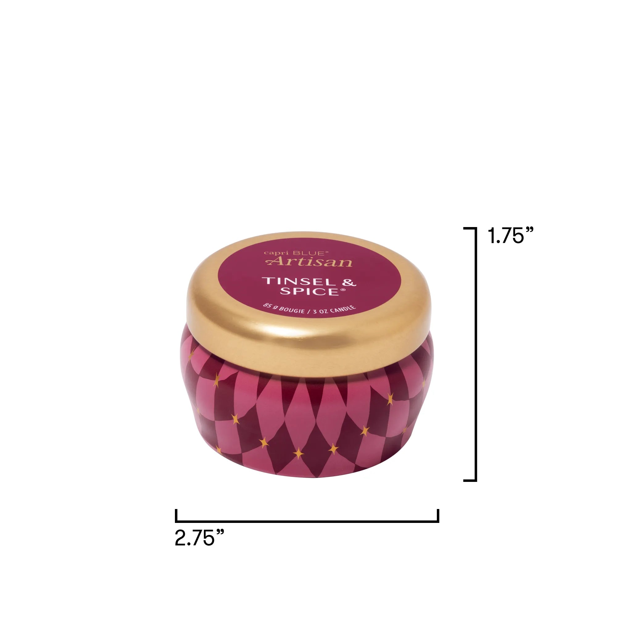Tinsel & Spice Winter Bazaar Mini Tin Candle