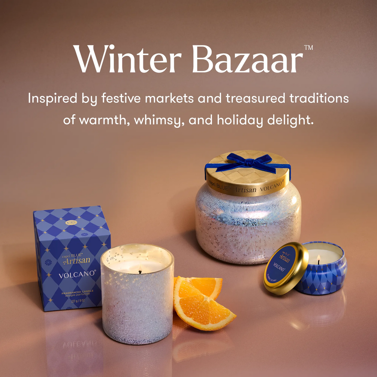 Volcano Winter Bazaar Signature Candle
