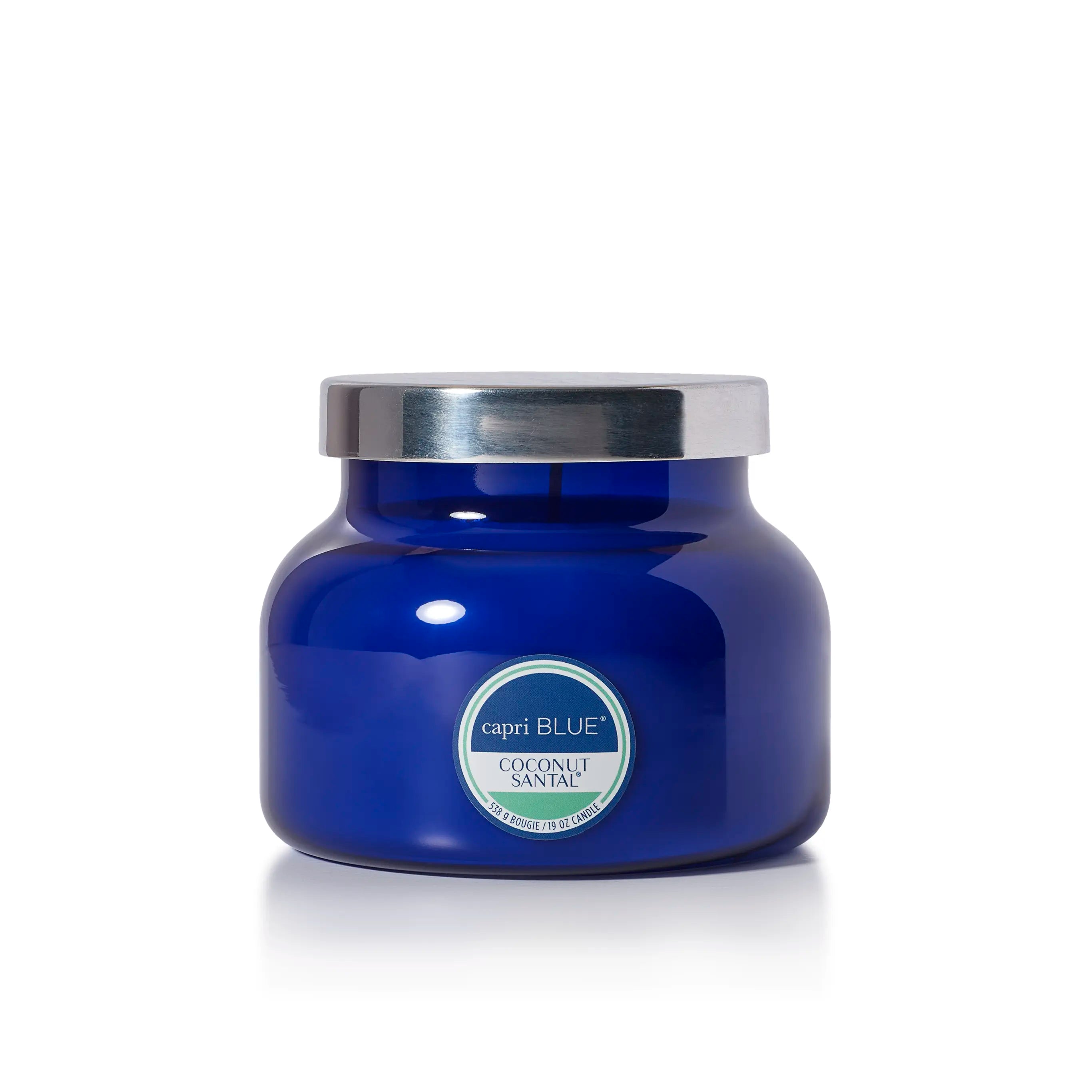 Coconut Santal Blue Signature Candle view 1