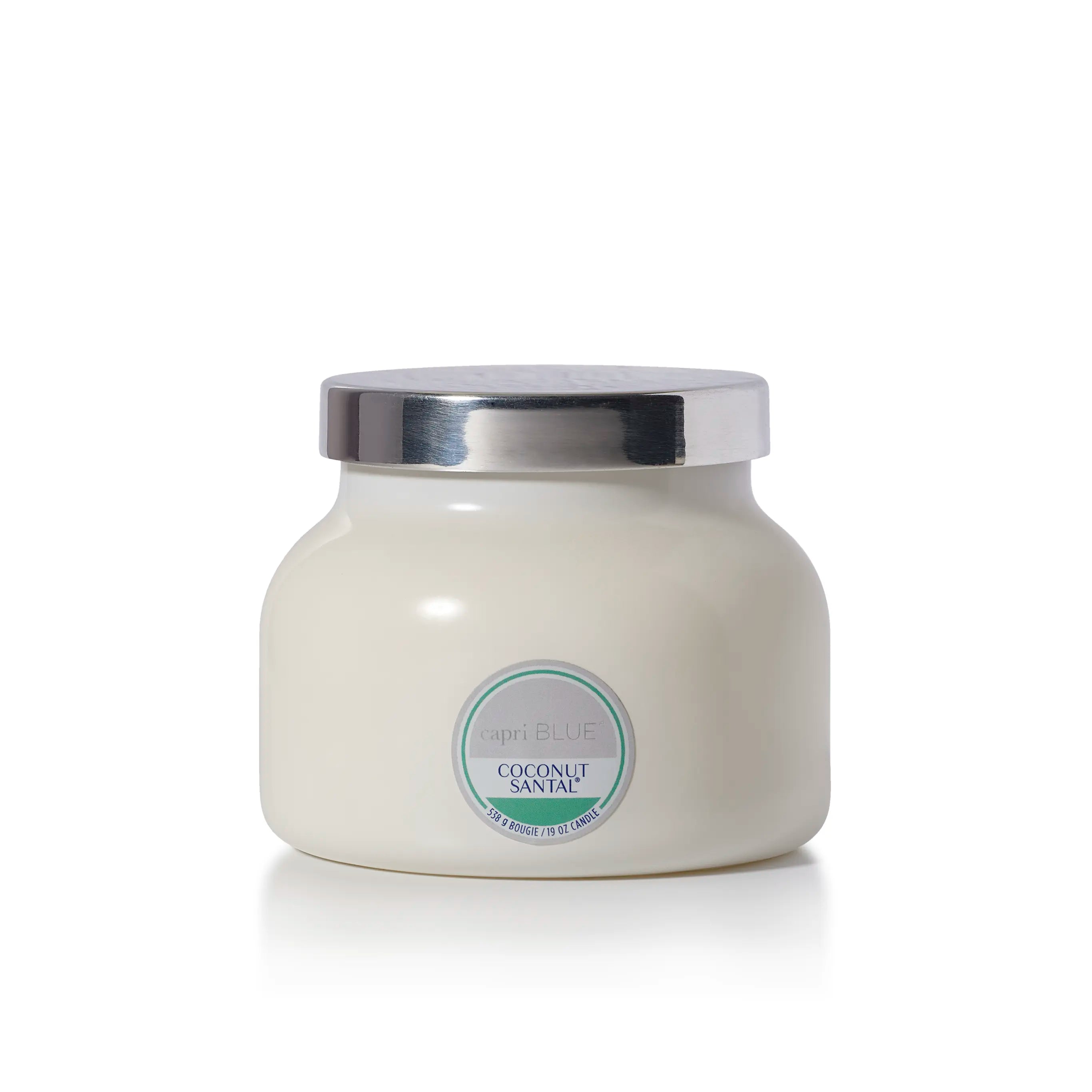 Coconut Santal White Signature Candle view 1