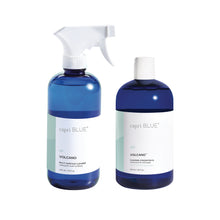 Two capri BLUE Volcano cleaning products on a white background