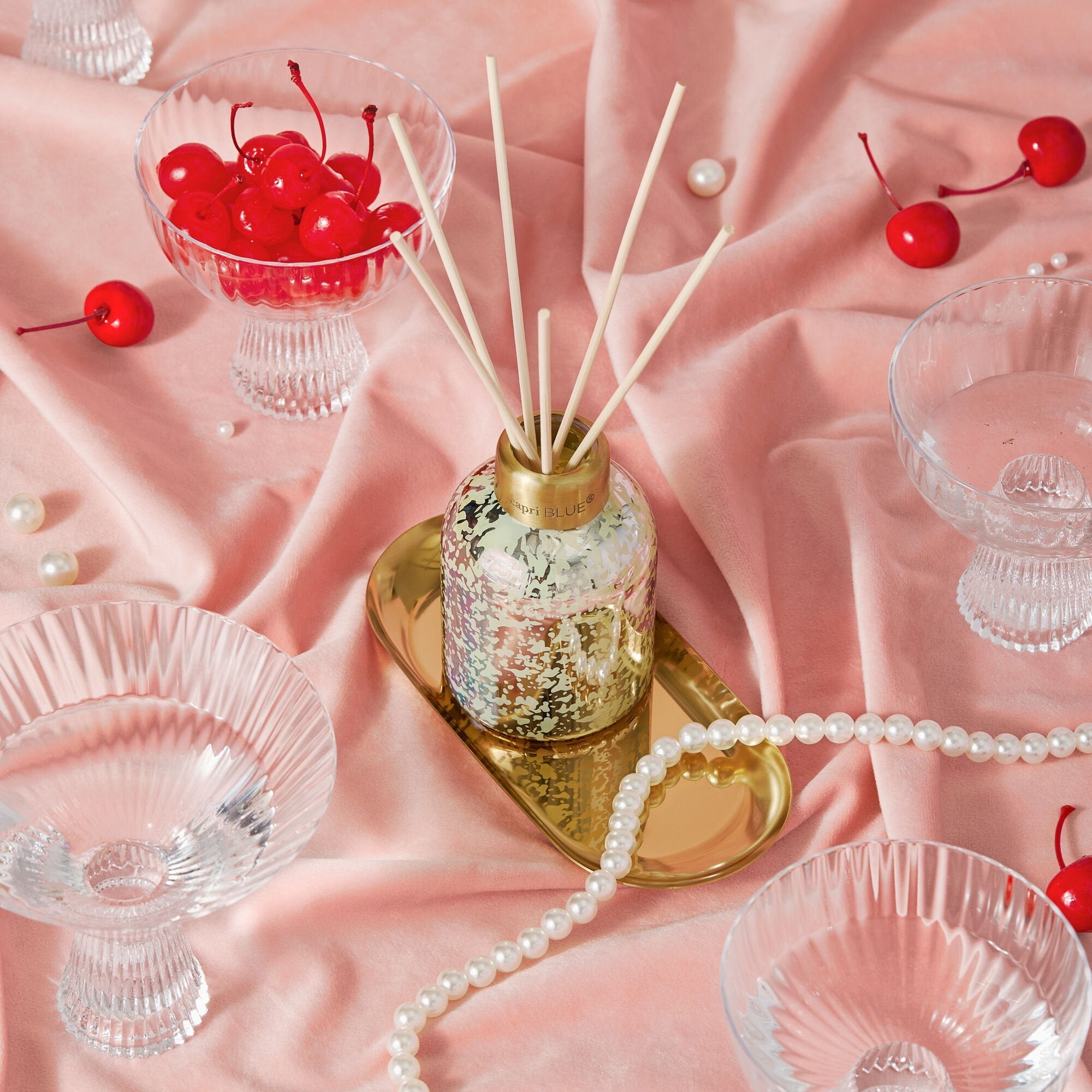 Coconut Santal Mercury Iridescent Petite Reed Diffuser view 2