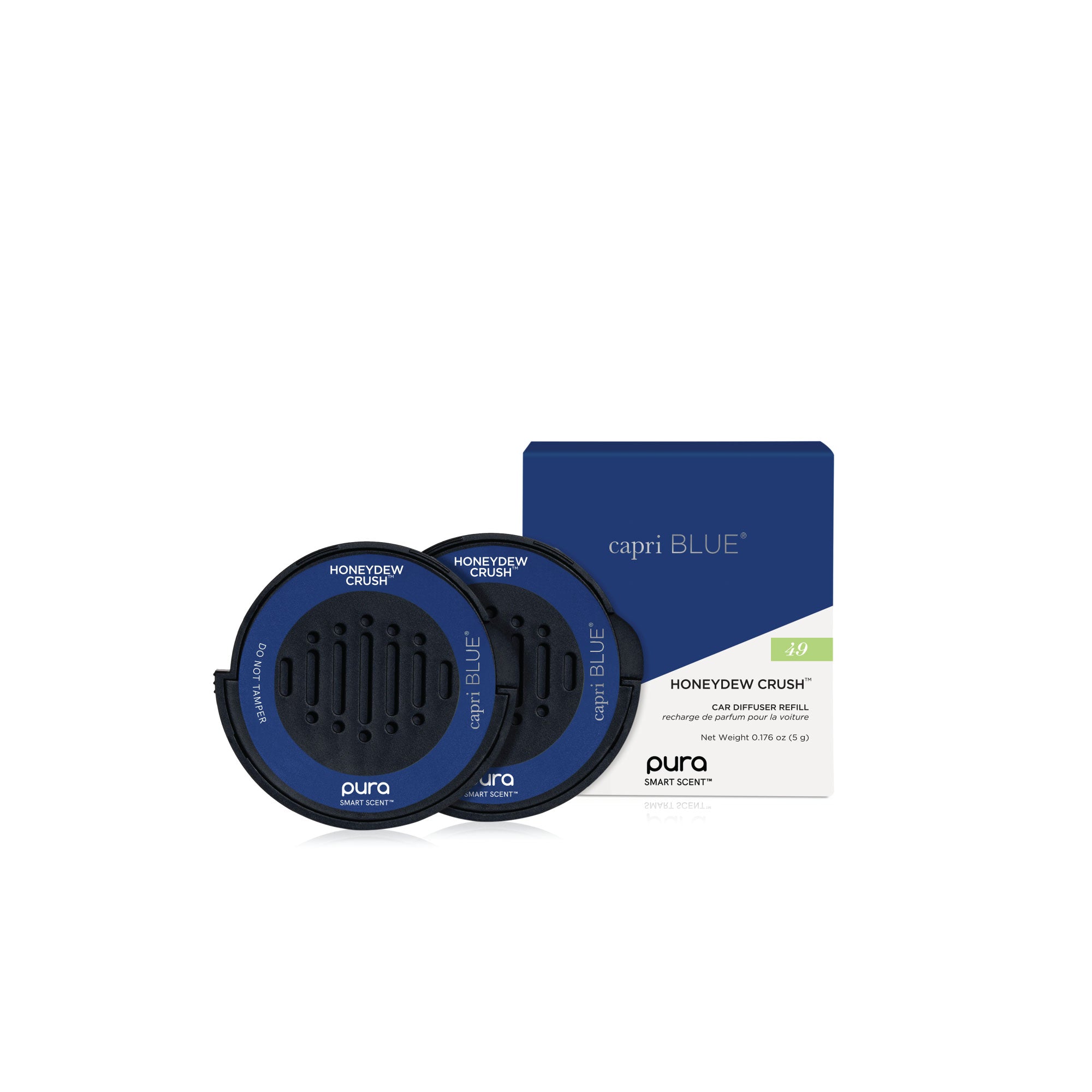 CB + PURA Car Pro Diffuser Refill 2-Pack Bundle, Honeydew Crush view 1