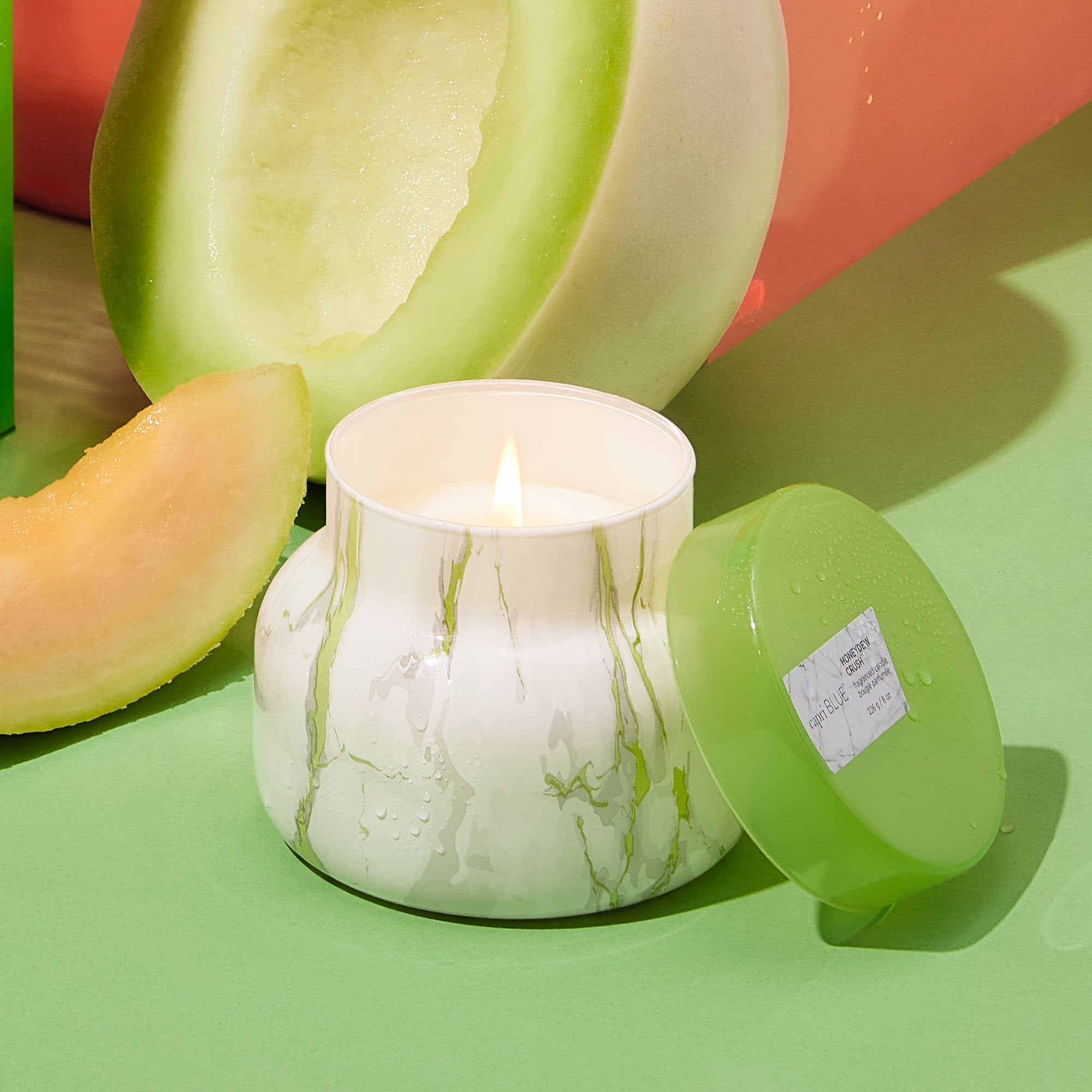 Honeydew Crush Modern Marble Petite Candle view 2