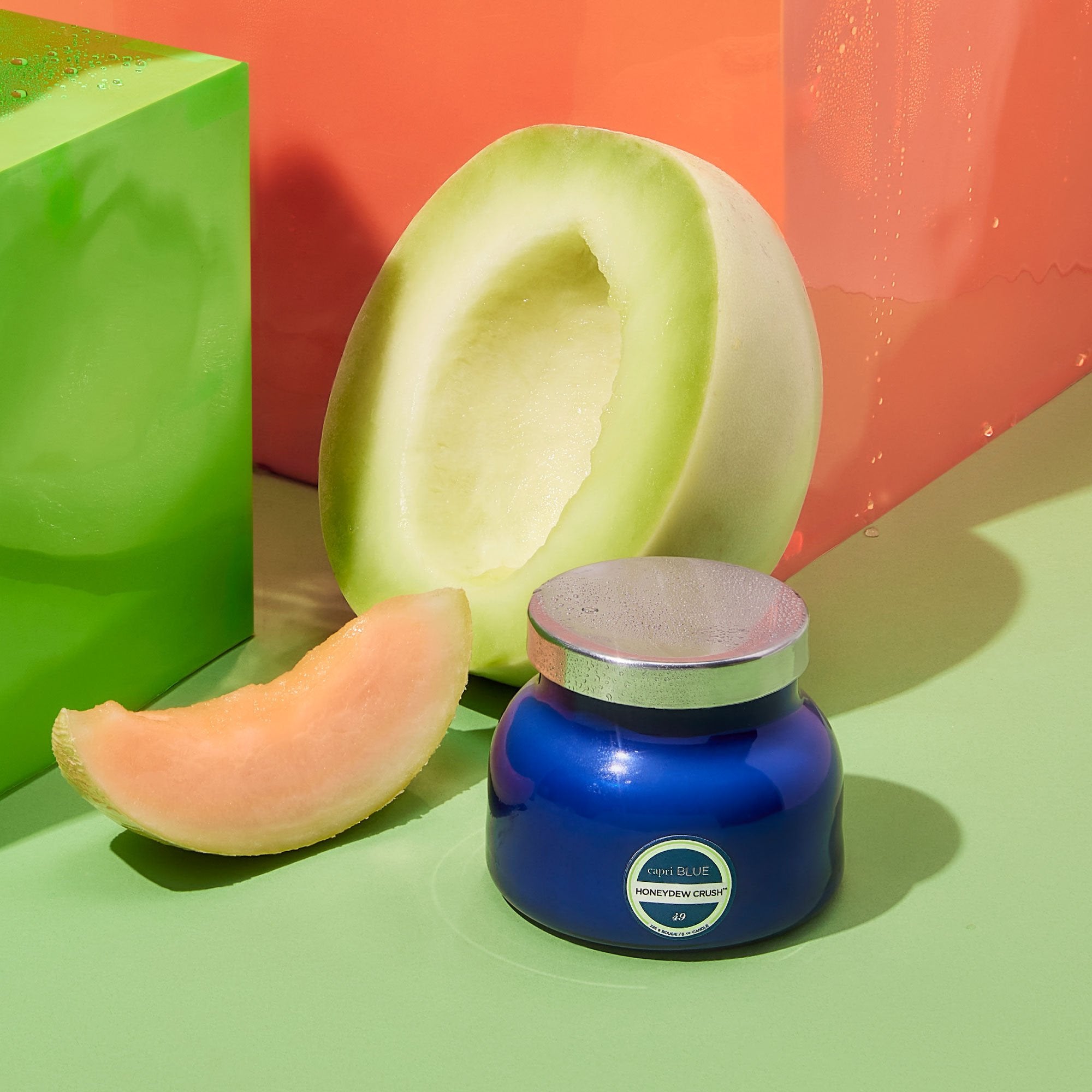 Honeydew Crush Blue Petite Candle view 2