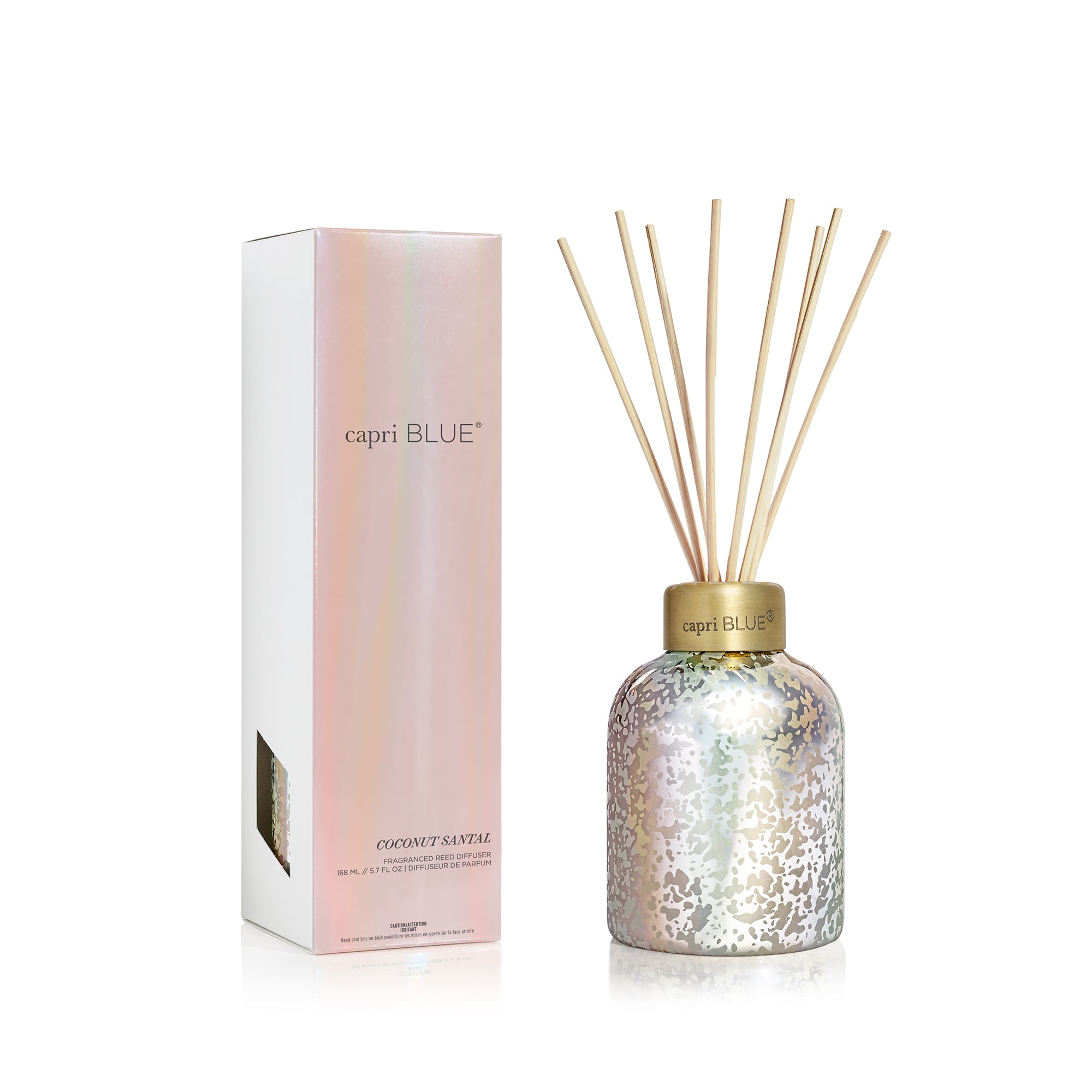Coconut Santal Mercury Iridescent Petite Reed Diffuser view 1