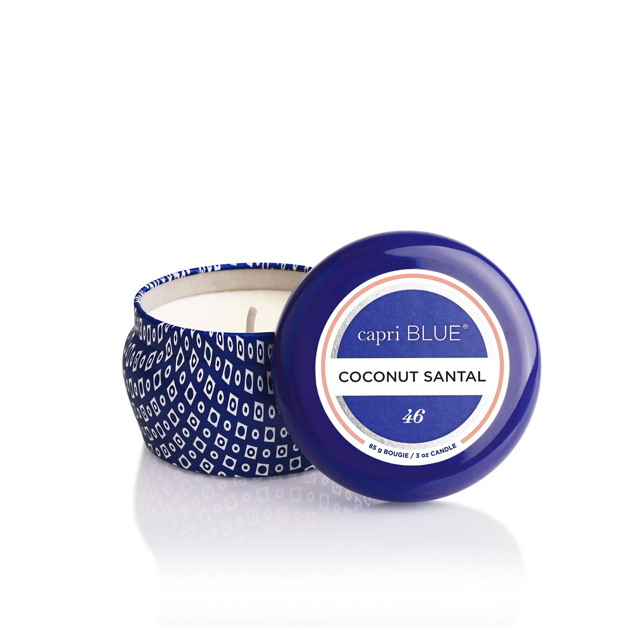 Coconut Santal Blue Mini Tin Candle view 2
