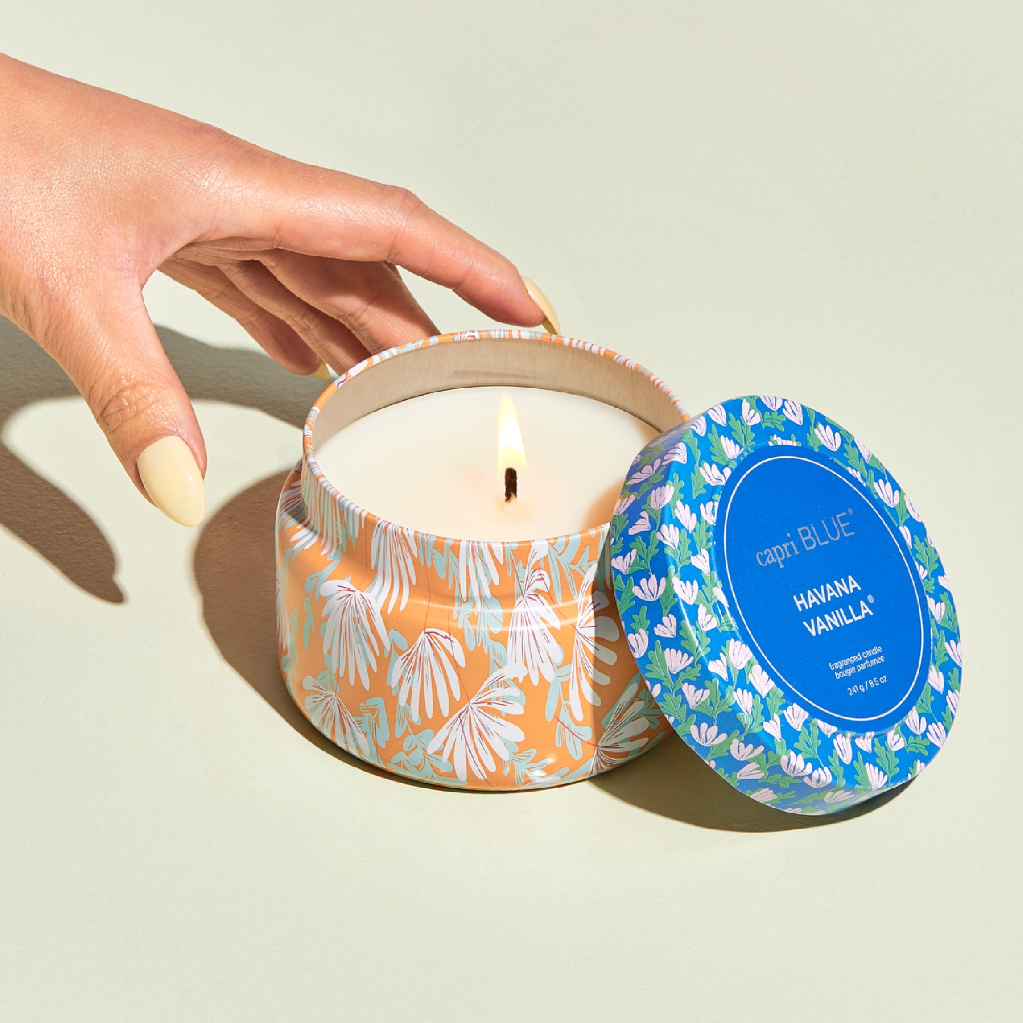 Havana Vanilla Pattern Play Printed Travel Tin Candle view 2