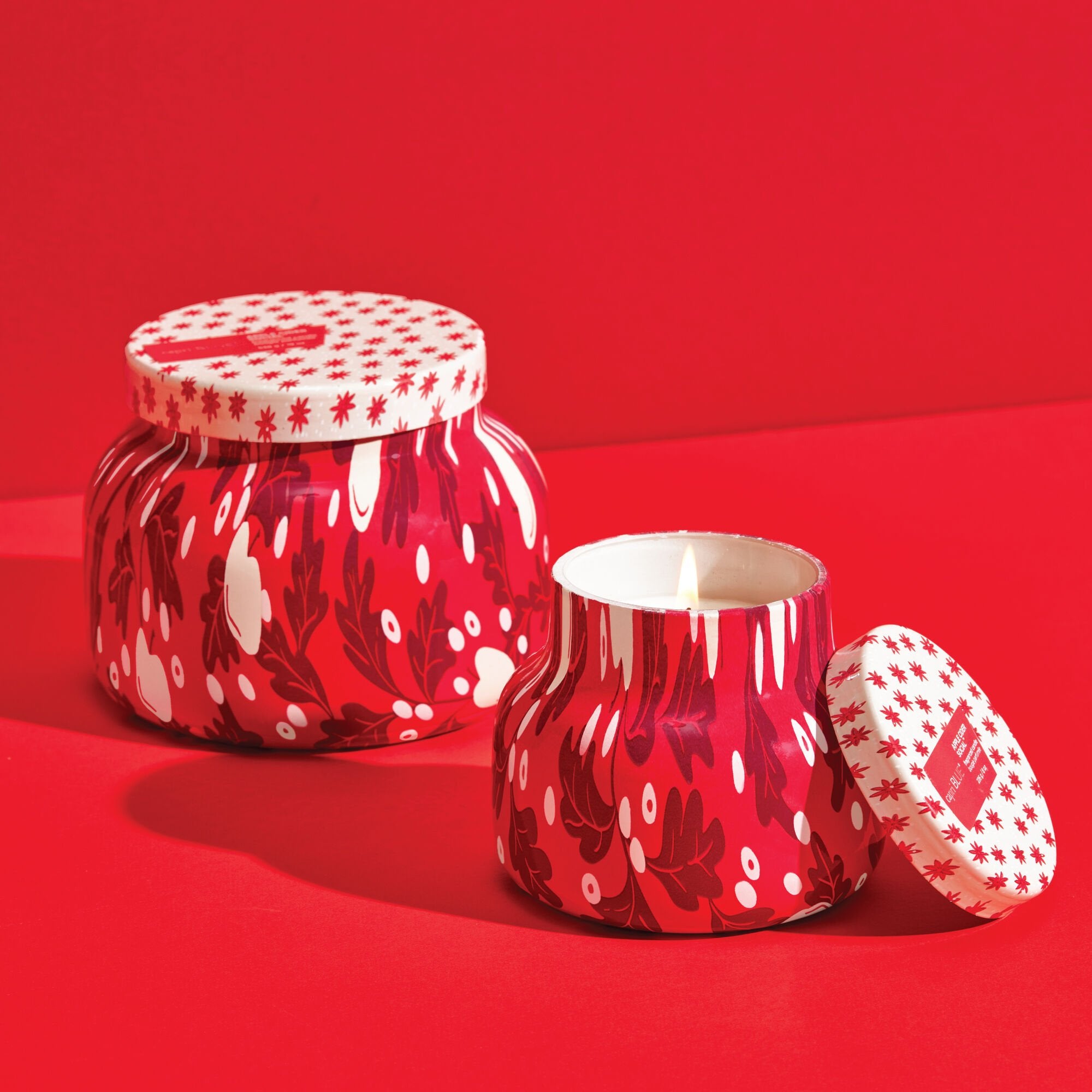 Apple Cider Social Holiday Pattern Play Candles