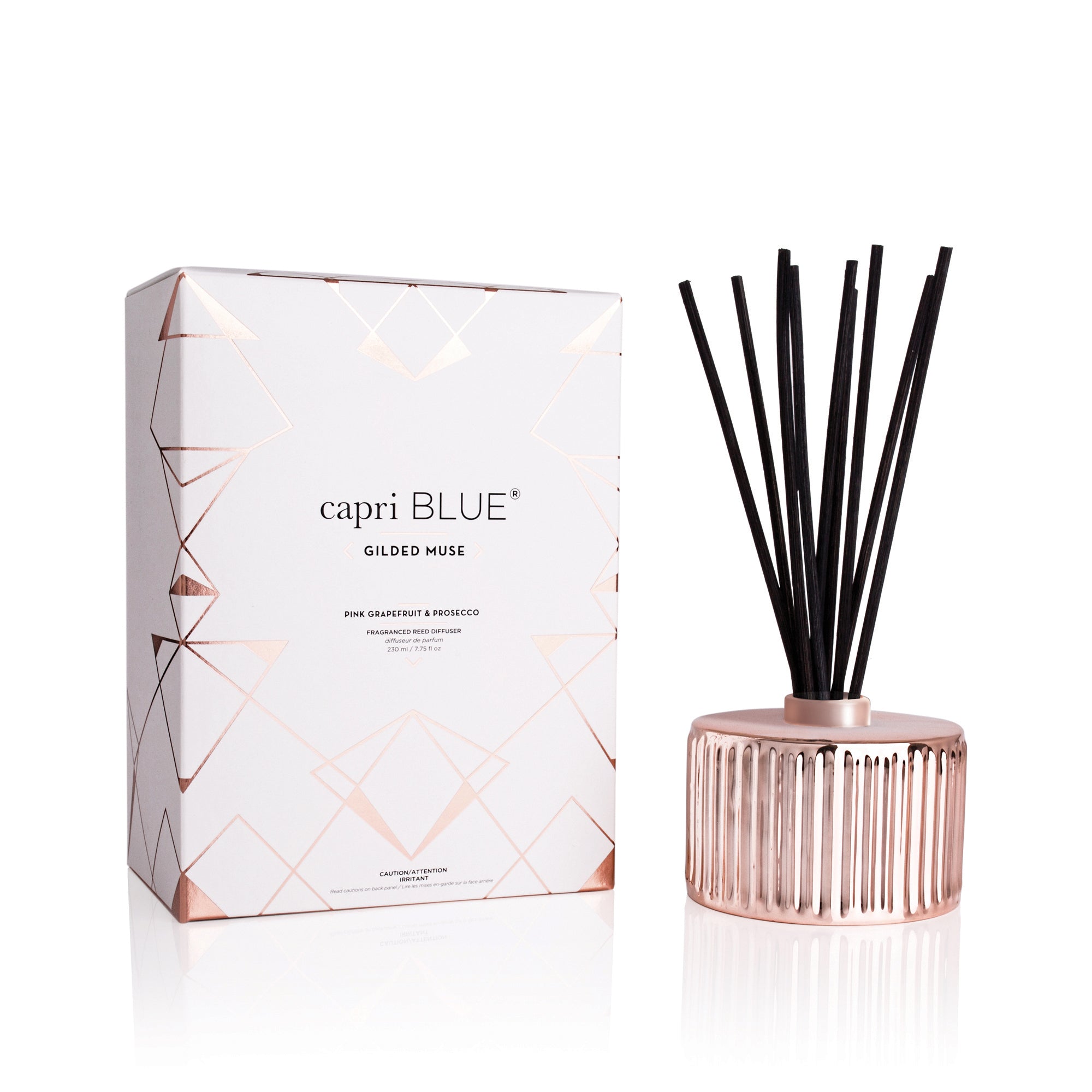Pink Grapefruit & Prosecco Gilded Reed Diffuser view 1