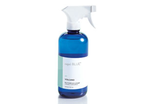 Bottle of multisurface spray on a white background