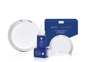 Pura V4 Kit, packaging and two refills on a white background