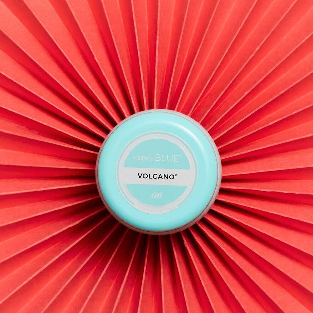 Volcano Aqua Printed Mini Tin Candle view 2