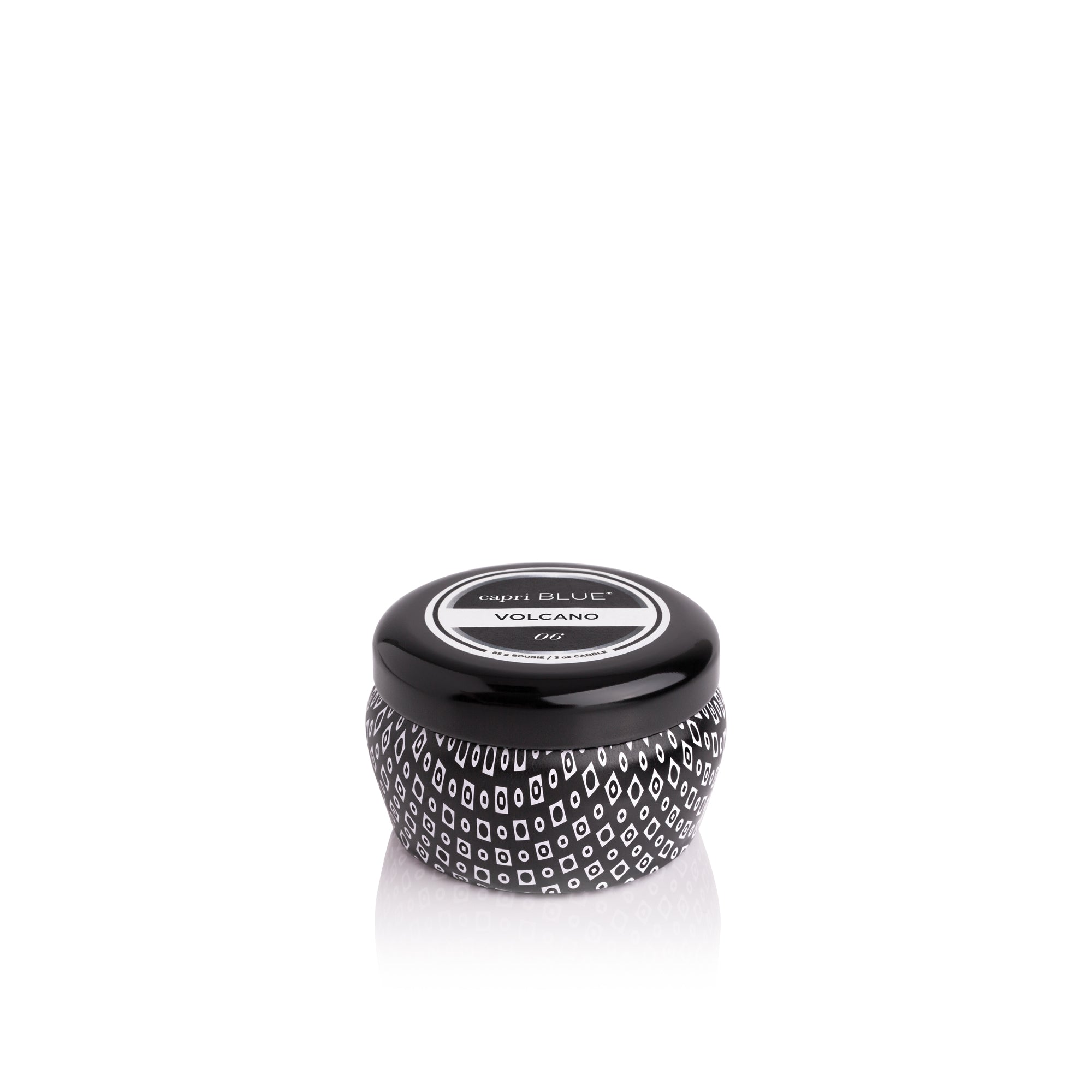 Volcano Black Mini Tin Candle view 1