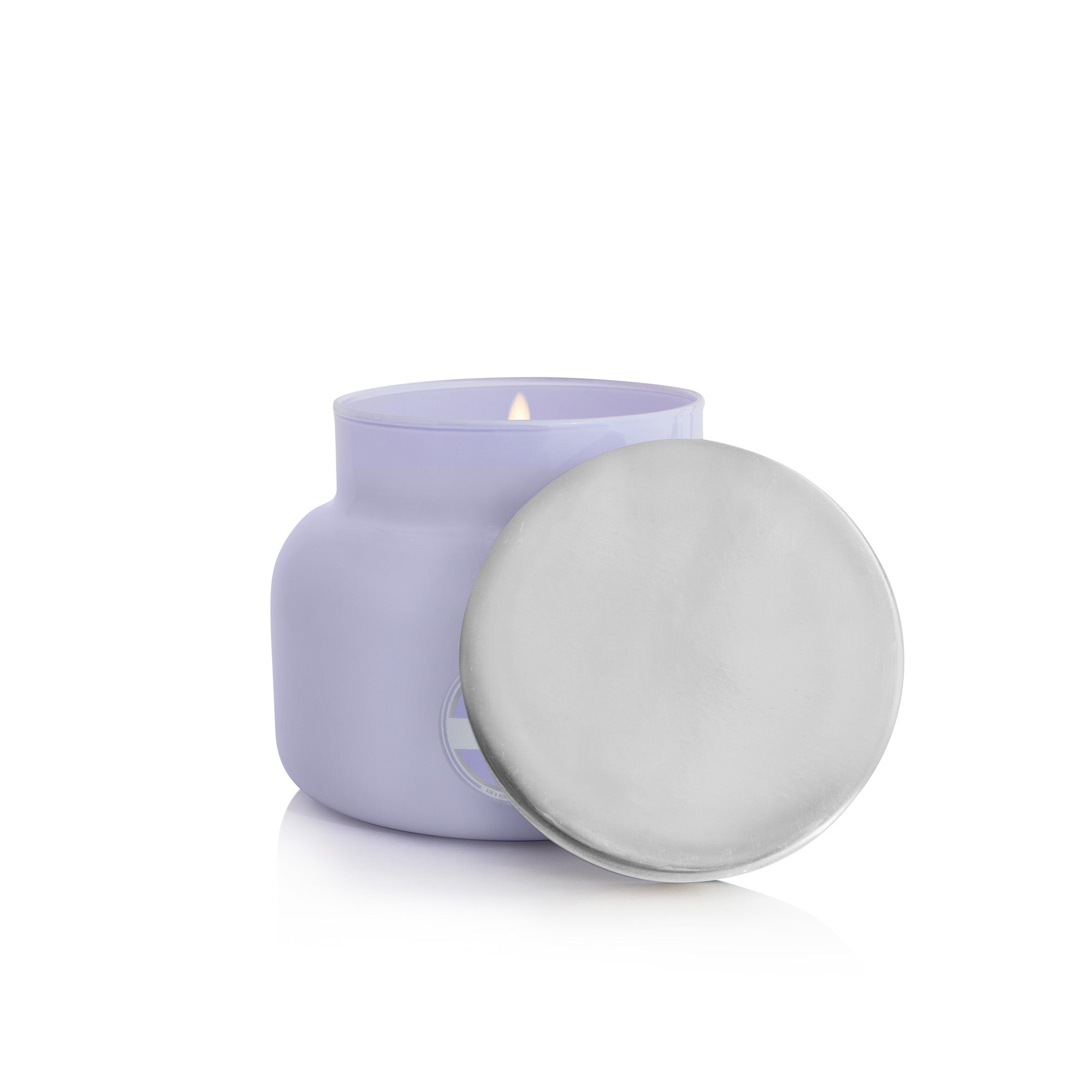 Volcano Lavender Signature Candle, lit