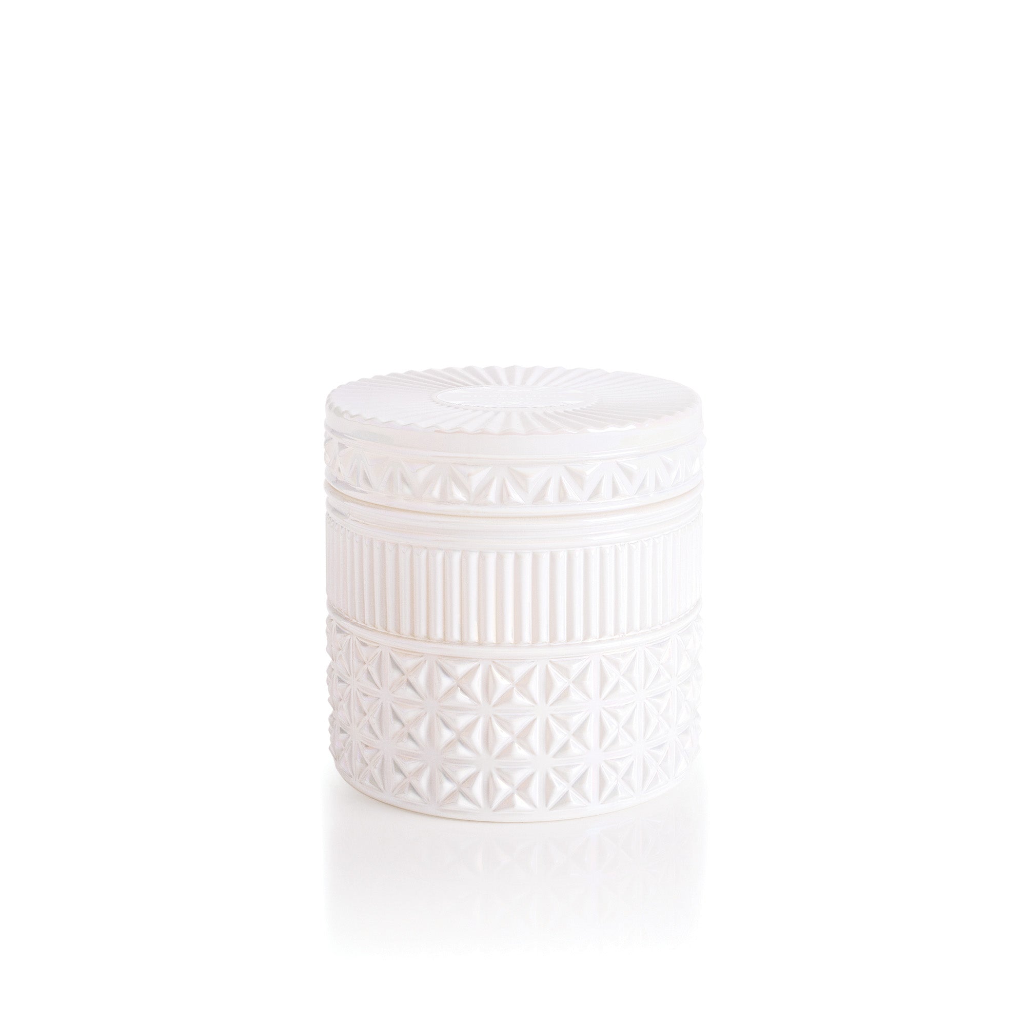 Volcano White Opal Gilded Faceted Candle view 1