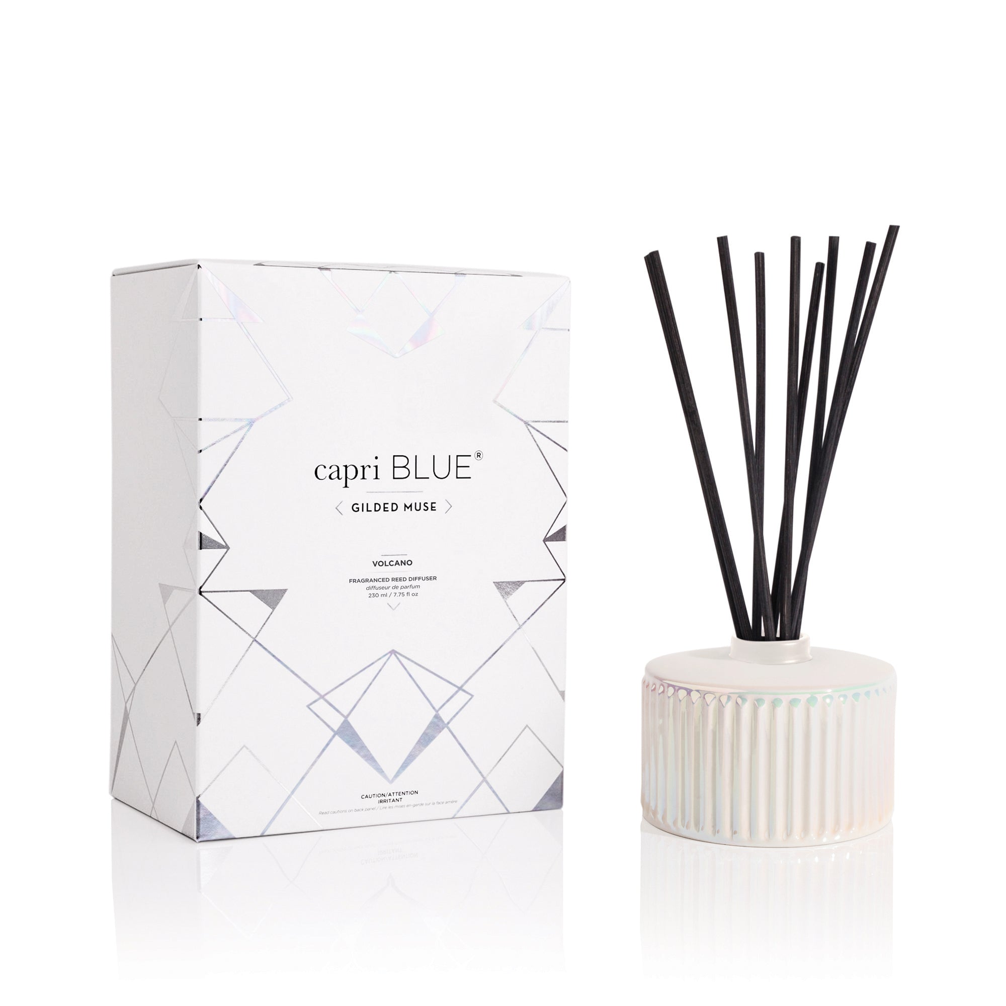 Volcano White Opal Gilded Reed Diffuser view 1