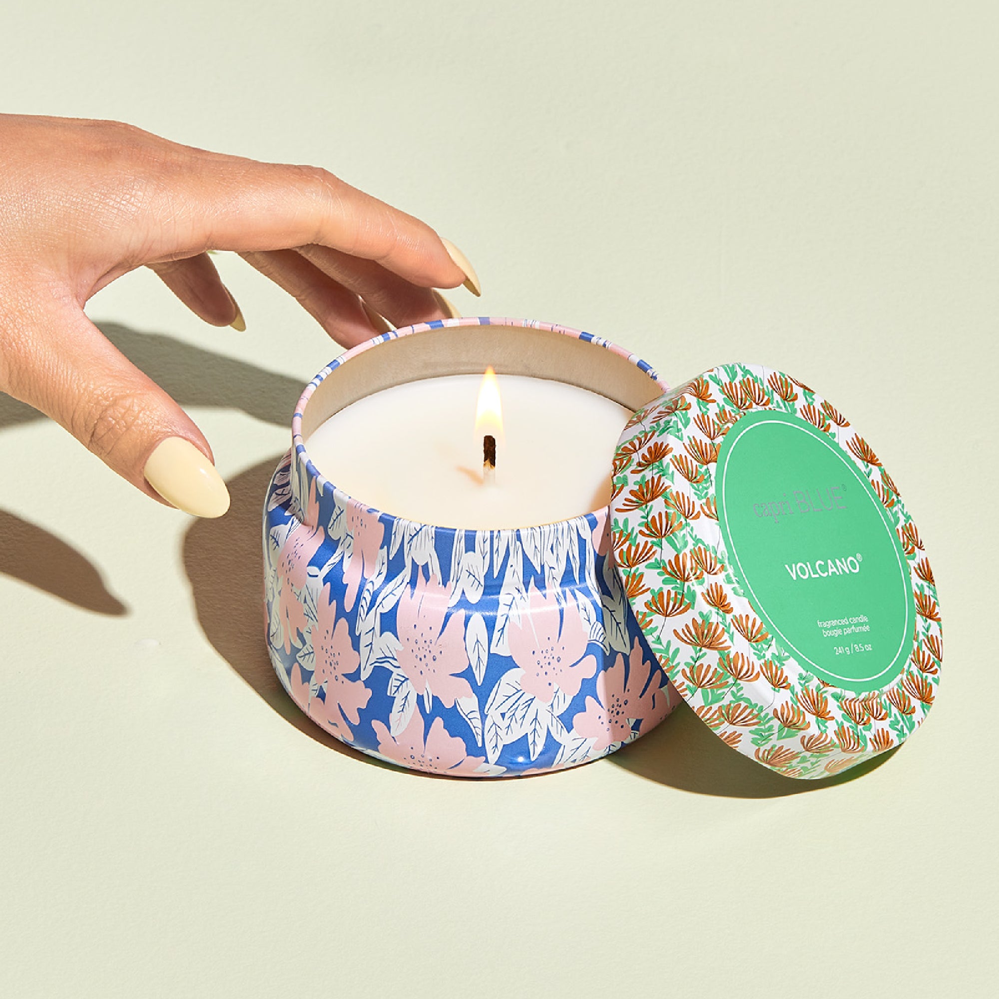 Volcano Pattern Play Printed Travel Tin Candle view 2