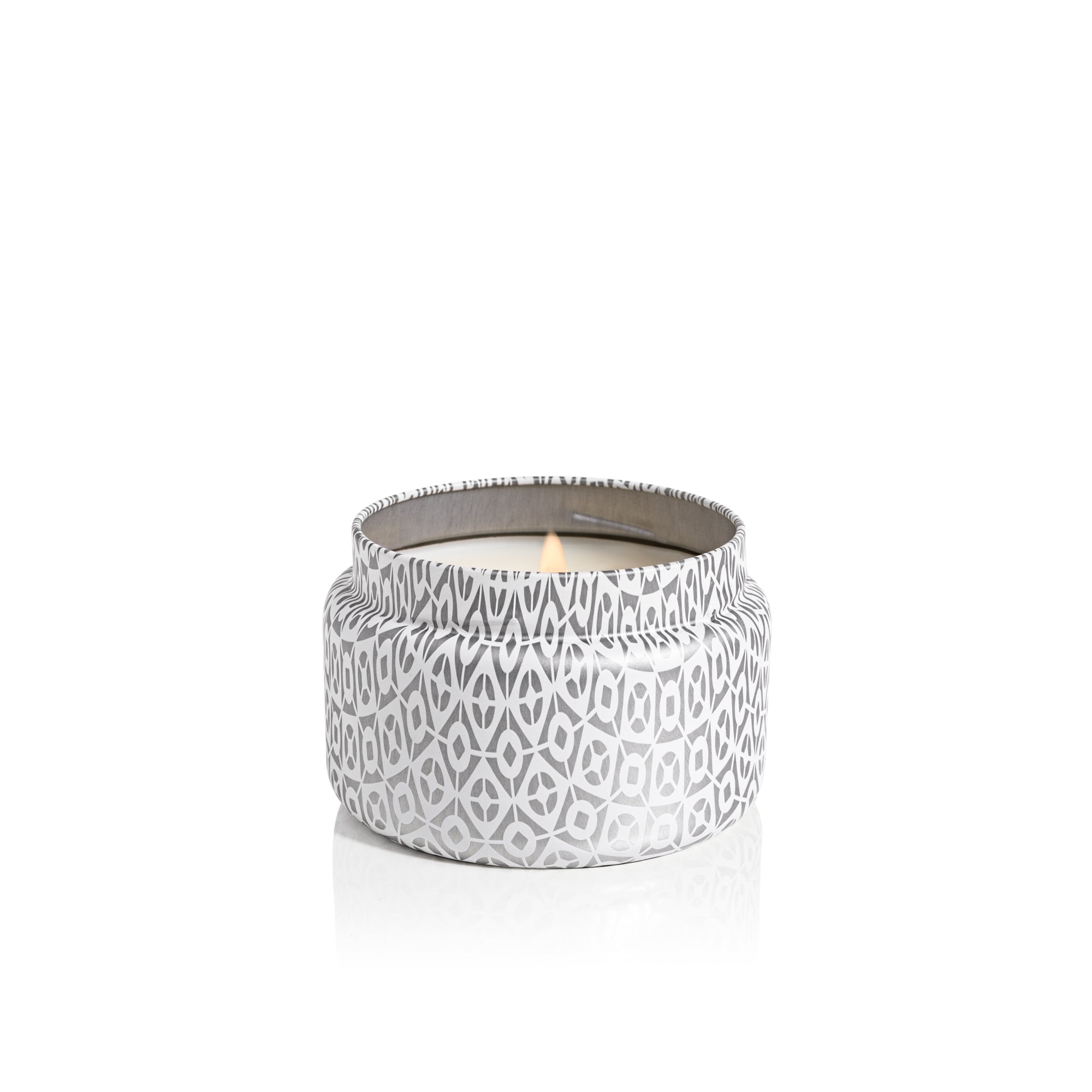 Volcano White Printed Travel Tin Candle view 2